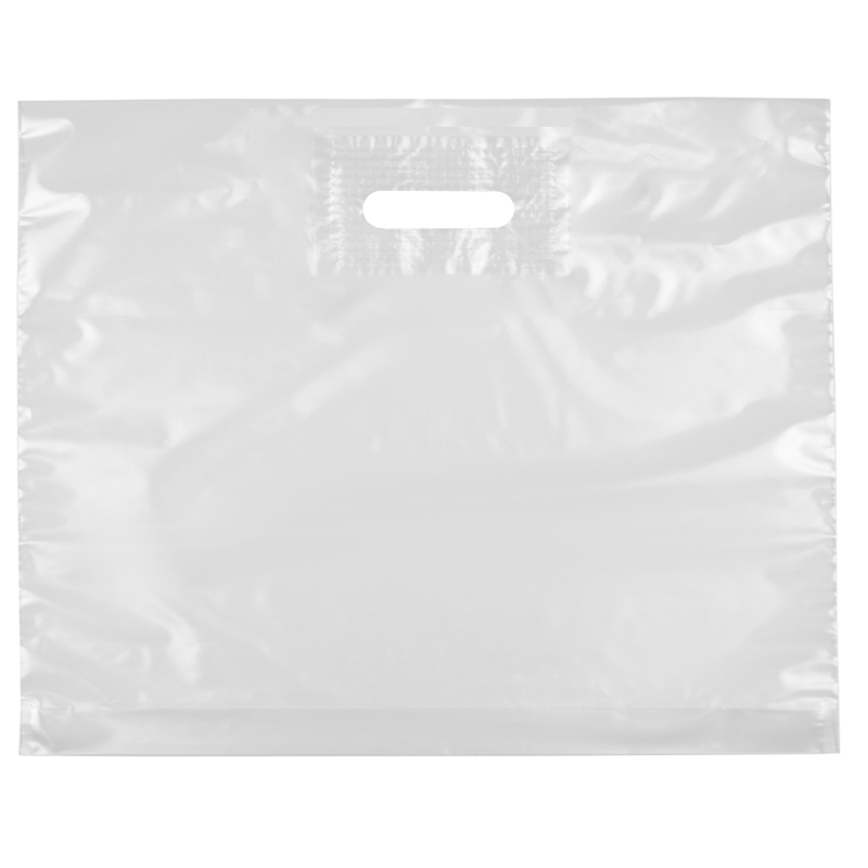 Пакет із прорізною ручкою, LDPE, 60 мкм, 60х50 см, 50 шт